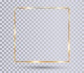 Gold shiny frame Royalty Free Stock Photo